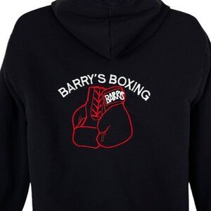 Barrys Boxing Sweatshirt Hoodie Mens Size Small Black Las Vegas Full Zip Up